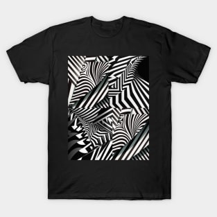 Black and white pattern (zebra) T-Shirt